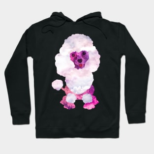 Watercolor Poodle Puppy Digital Art Hoodie